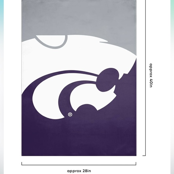 FOCO NCAA Kansas State Wildcats Unisex Double Sided Flag - Picture 2 of 5